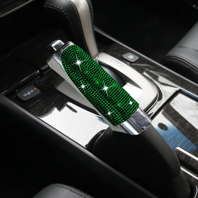 Universal Crystal Car Handbrake Cover - Glamorous Grip for Your Ride